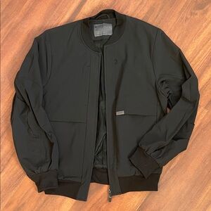 Figs Black Bomber Jacket